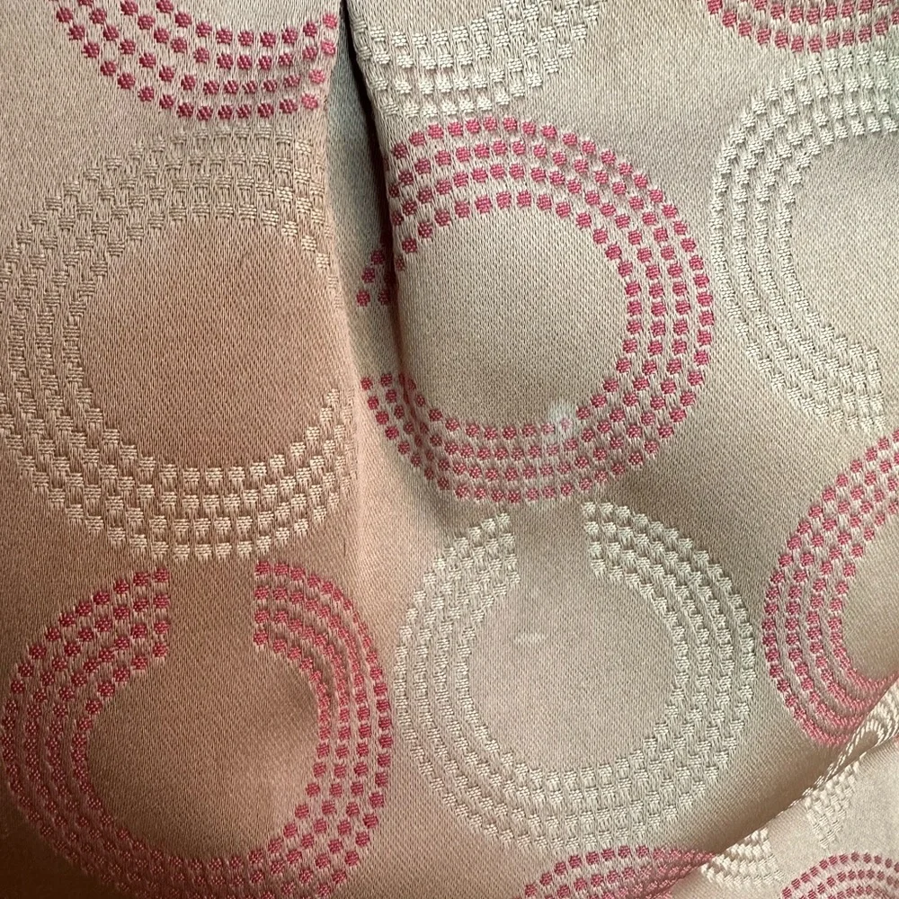 Coach Ashley Dotted OP Art Signature Shoulder Bag, Cream/Pretty Pink, GUC - Picture 4 of 16
